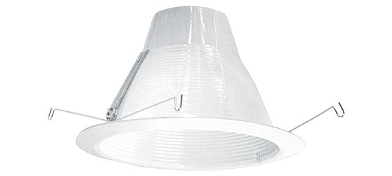 Elite Lighting AF637W-WH Self Flange Air-Shut Baffle Trim, 6