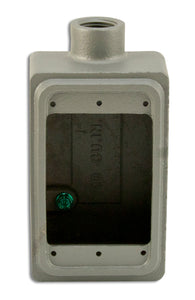 Appleton APPFS150A FS Device Box, 1-Gang, Feed-Thru, Type FS, 1/2", Aluminum Appleton APPFS150A