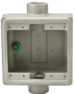 Appleton APPFSC275 FS Device Box, 2-Gang, Feed-Thru, Type FSC, 3/4", Malleable Iron Appleton APPFSC275