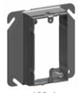 Cablofil APR-1-5/8 4" Square Cover, 1-Device, Mud Ring, 1-1/4" Raised, Drawn, Metallic Cablofil APR-1-5 / 8
