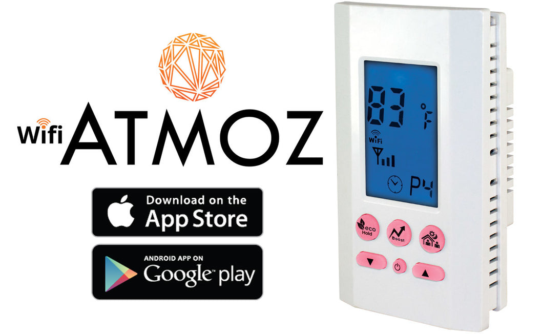 King Electrical ATMOZ1-240-WIFI ATMOZ2-240-WiFi Enabled Thermostat King Electrical ATMOZ1-240-WIFI