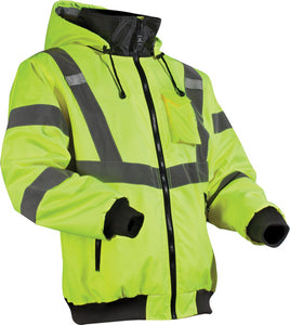Lift Safety AVB-17HVKL Reflective Hoodie, Polyester Fleece, L Lift Safety AVB-17HVKL