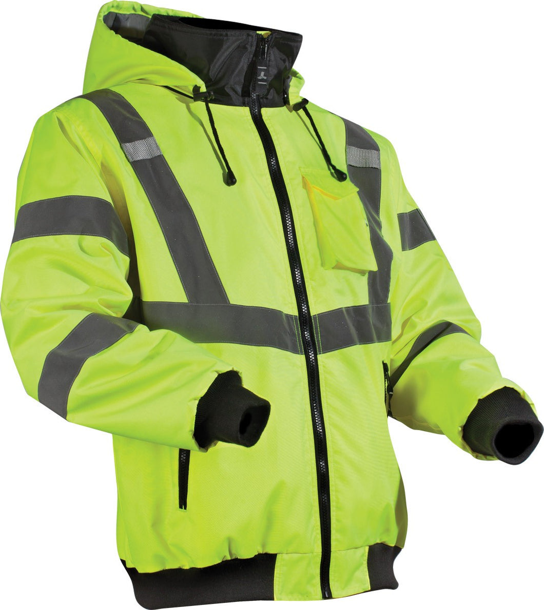 Lift Safety AVB-17HVKL Reflective Hoodie, Polyester Fleece, L Lift Safety AVB-17HVKL