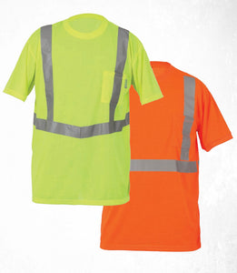 Lift Safety AVE-10LL Vjz Pro Tee Safety Shirt, Large, Yellow Lift Safety AVE-10LL