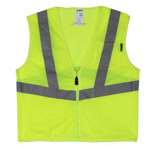 Lift Safety AVV-10LL Safety Vest, Viz-Pro - Size: Large, Yellow Lift Safety AVV-10LL