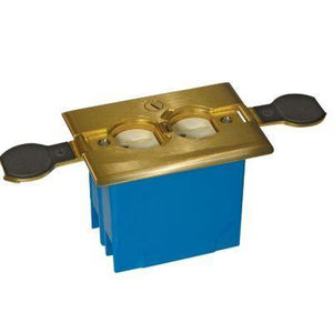 Carlon B121BFBB Adjustable Floor Box, 1-Gang, Type: Duplex, Depth: 3-1/3" Carlon B121BFBB