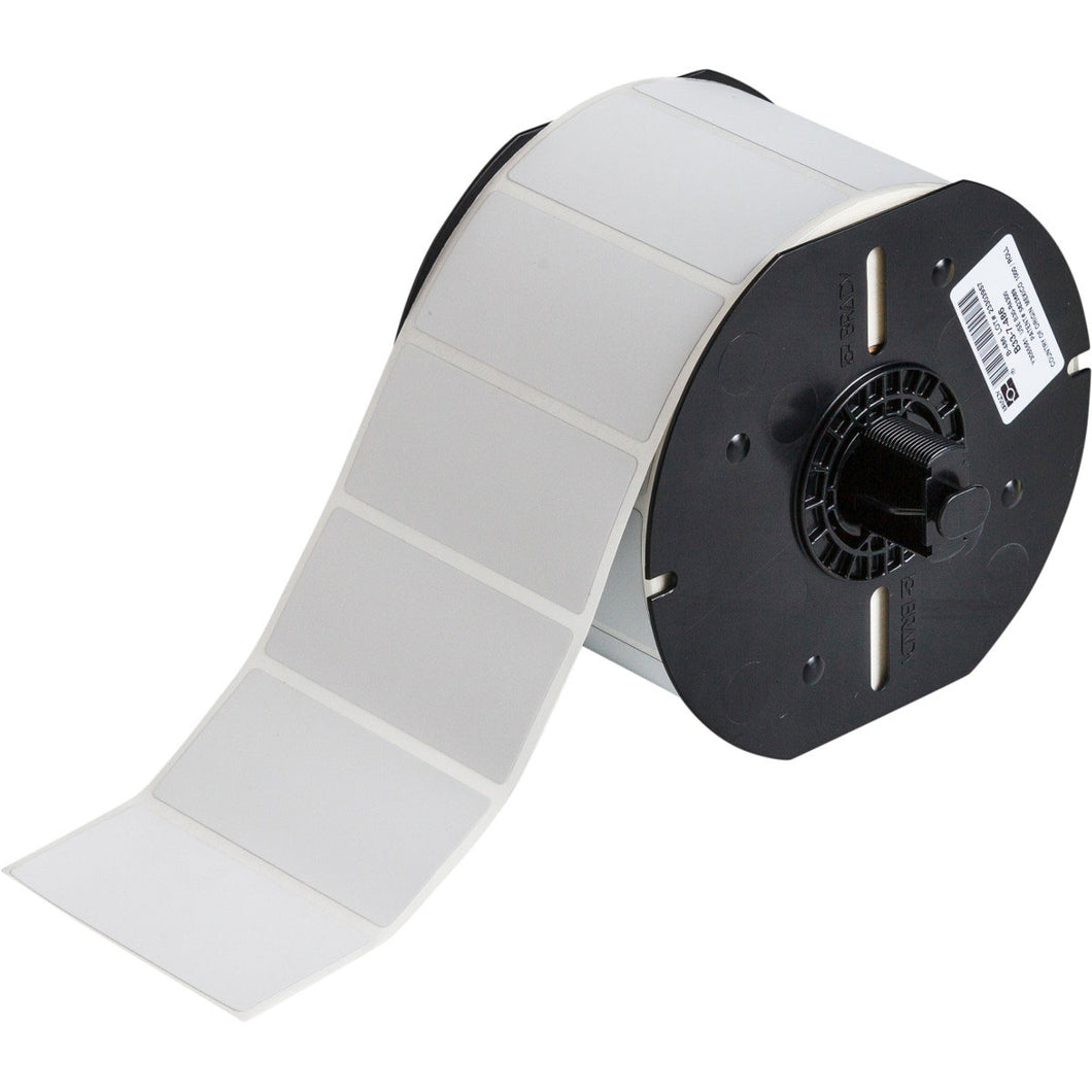 Brady B33-7-486 Metallized Polyester Labels, 2.75x1.25,slv,1000/rl Brady B33-7-486