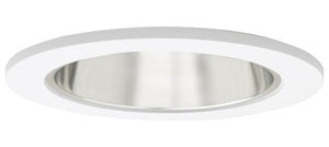 Elite Lighting B402CLWH Reflector Trim, 4", Chrome Baffle/White Trim Elite Lighting B402CLWH