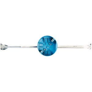 Carlon B620K 4" Round Ceiling/Fixture Box with Bar Hanger, Non-Metallic Carlon B620K