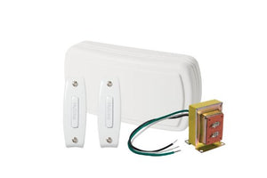 Nutone BK120NBWH Wired Chime Kit, White, 2-Pushbuttons Nutone BK120NBWH