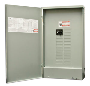 Eaton BR2024B100R Load Center, 100A, 120/240V, 1P, 20/24, MB, NEMA 3R Eaton BR2024B100R