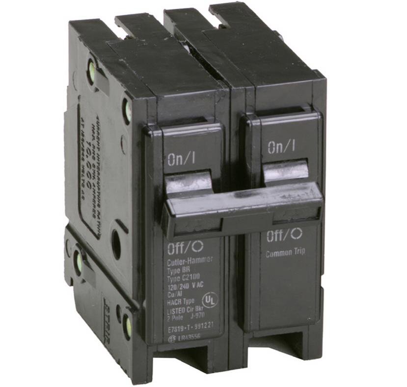 Eaton BR210 10A, 2P, 120/240V, 10 kAIC CB Eaton BR210