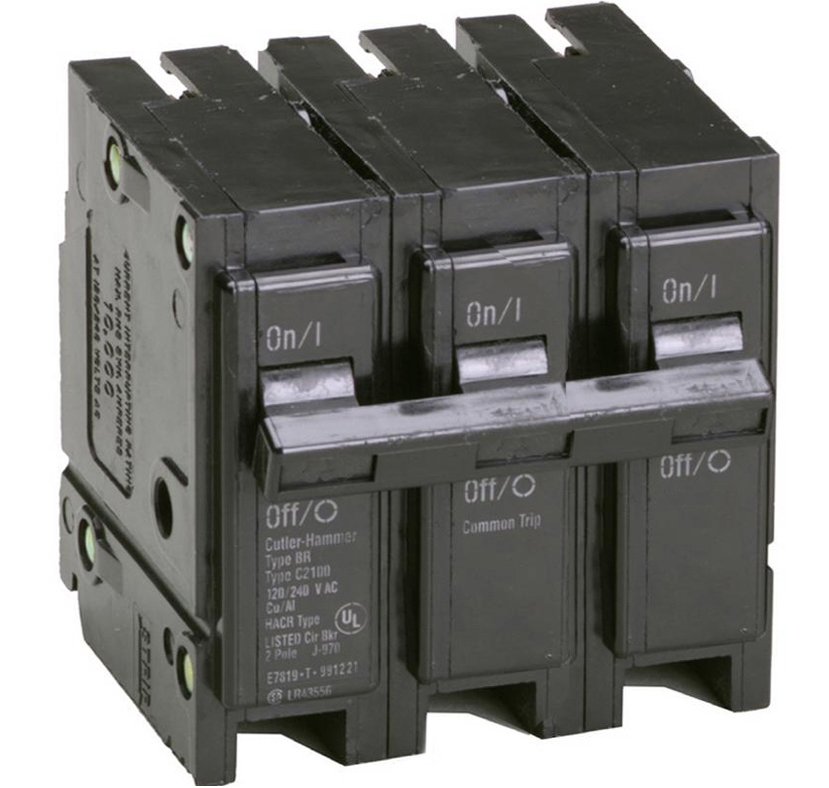 Eaton BR340 Breaker, 40A, 3P, 240V, 10 kAIC Eaton BR340