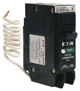 Eaton BRCAF115 Breaker, 15A, 1P, 120/240V, 10 kAIC, Type BR Combo AFCI Eaton BRCAF115