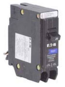 Eaton BRP115DF Breaker, 15A, 1P, 120/240V, 10 kAIC, Type BR Combo AFCI/GFCI Eaton BRP115DF