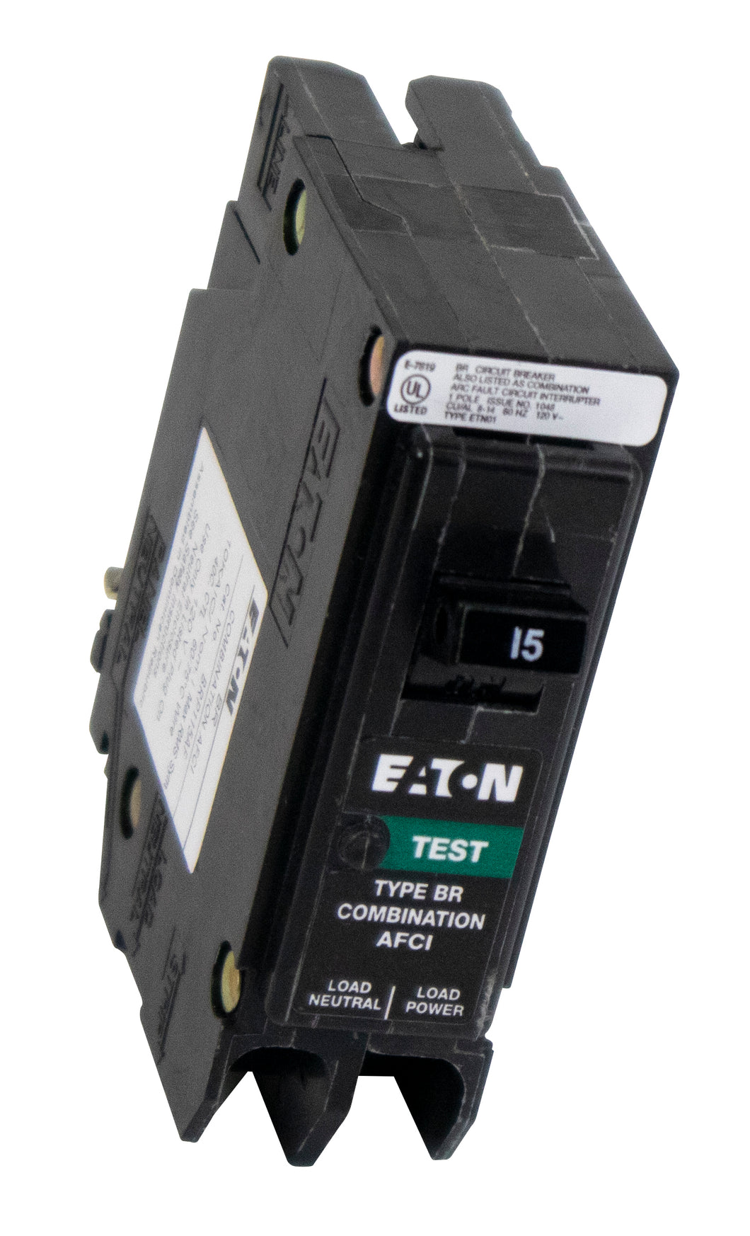Eaton BRP120AF Breaker, 20A, 1P, 120/240V, 10 kAIC, Type BR Combo AFCI Eaton BRP120AF