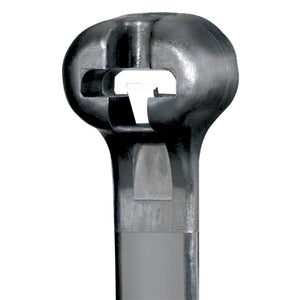 Panduit BT4S-M0 Cable Tie w/ Metal Barb, 15.1", Weather Resistant Nylon, Black Panduit BT4S-M0