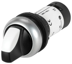 Eaton C22-WRK-K10 22mm Assembled Selector Switch, Knob Type, C22 Eaton C22-WRK-K10