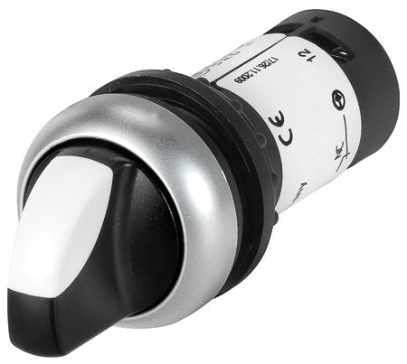 Eaton C22-WRK-K10 22mm Assembled Selector Switch, Knob Type, C22 Eaton C22-WRK-K10