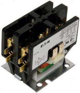 Eaton C25BNB230A Contactor, Definite Purpose, Compact, 30A, 2P, 120VAC Coil, Open Eaton C25BNB230A
