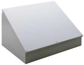 nVent Hoffman C8C16 Consolet, Sloped Cover, Type 12/13, 8" x 16" x 7", Steel nVent Hoffman C8C16