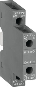 ABB CAL4-11 Instantaneous Auxiliary Contact, 1 N.O. / 1 N.C. Side Moun  ABB CAL4-11