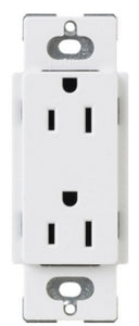 Lutron CARS-15-TR-WH 15A, 120V, Tamper Resistant Decora Duplex, White Lutron CARS-15-TR-WH