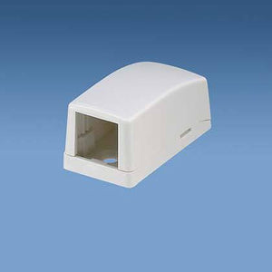 Panduit CBX1WH-A Multimedia Outlet Housing, Low Profile, Surface, White, 1-Ports Panduit CBX1WH-A