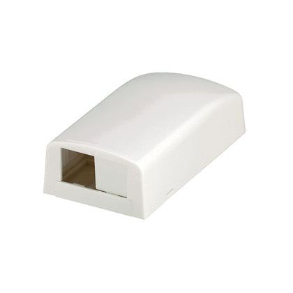 Panduit CBX2IW-AY Multimedia Outlet Housing, Low Profile, Surface, Off White, 2-Ports Panduit CBX2IW-AY