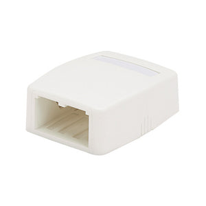 Panduit CBXQ2WH-A Mini Com 2 port Surf Mt Box w/quick rele Panduit CBXQ2WH-A