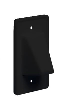 Arlington CE1BL Scoop Plate, 1 Piece, Black Arlington CE1BL