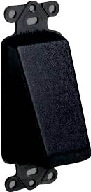 Arlington CED1BL 1-Gang, Cable Entrace Hood, Reversible, Black Arlington CED1BL