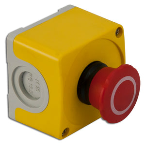 ABB CEPY1-1002 Emergency Stop Control Station, 2 N.C., Yellow/Light Gray ABB CEPY1-1002