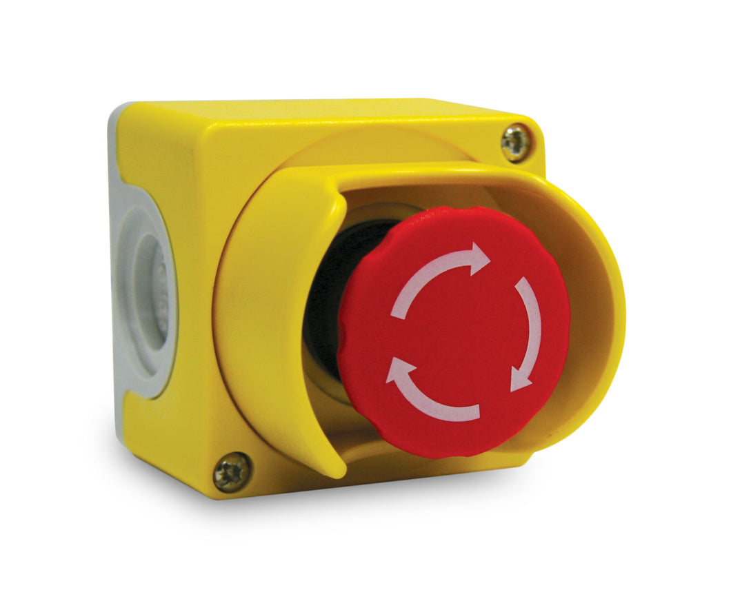 ABB CEPY1-2001 Emergency Stop Control Station, 2 N.C., Yellow/Light Gray ABB CEPY1-2001