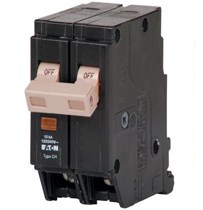 Eaton CHF250 Breaker, 50A, 2P, 120/240V, 10 kAIC, Type CH Eaton CHF250