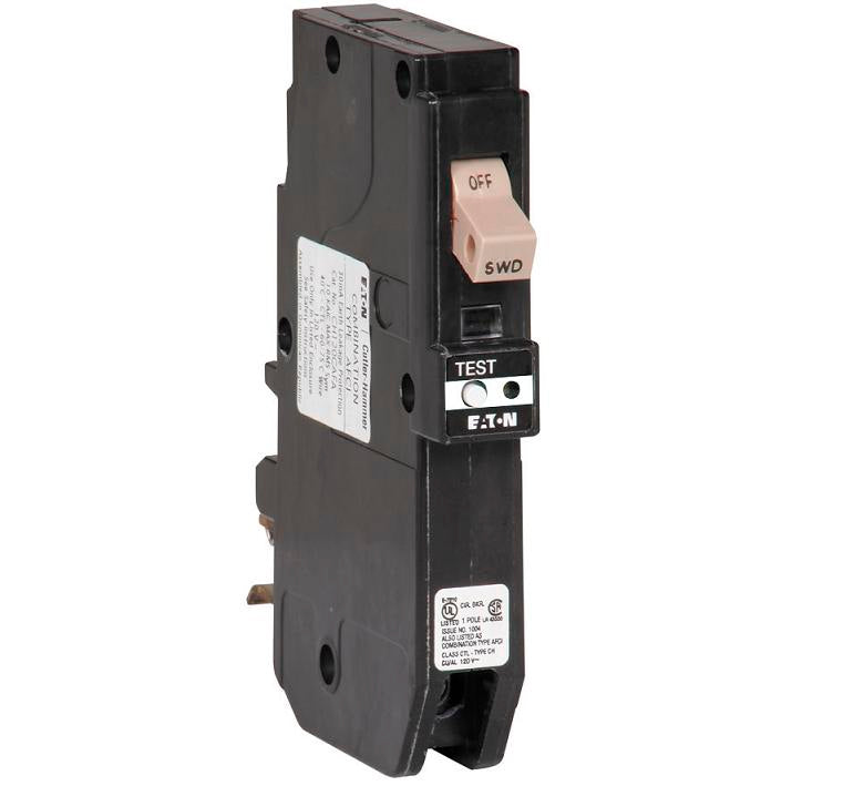 Eaton CHFCAF120PN Breaker, 20A, 1P, 120/240V, 10 kAIC, Type CH, Combo AFCI Eaton CHFCAF120PN