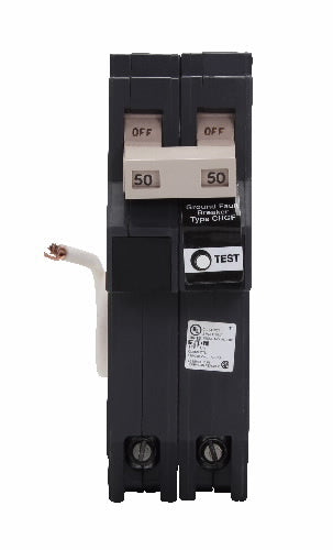 Eaton CHN215GF 5mA GFCI, 2P, 15A, 120/240V, 10KAIC, Pigtail Neutral Eaton CHN215GF