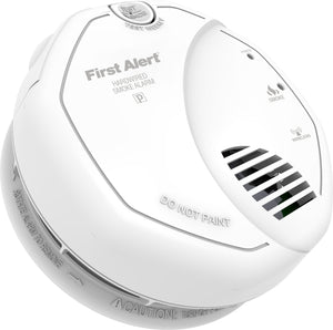 BRK-First Alert CO511B Carbon Monoxide Alarm, Wireless, (2) AA Battery, 5" Diameter, White BRK-First Alert CO511B