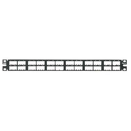 Panduit CPP48HDWBLY Patch Panel, Mini-Com, High Density, 48 Port, 1RMU, Stainless Steel Panduit CPP48HDWBLY