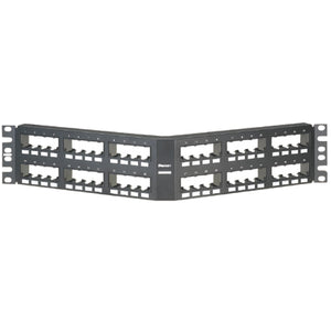 Panduit CPPA48FMWBLY PtchPnl,48Pt,ModAngldFlushMnt,BL,EA Panduit CPPA48FMWBLY