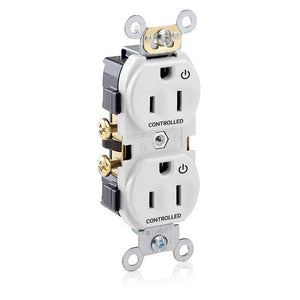 Leviton CR015-2PW CONTROLLED REC S/W 15A Leviton CR015-2PW