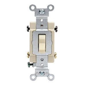 Leviton CS315-2T 3-Way Switch, 15 Amp, 120/277V, Light Almond, Side Wired, Commercial Leviton CS315-2T