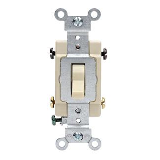 Leviton CS320-2T 3-Way Switch, 20 Amp, 120/277V, Light Almond, Side Wired, Commercial Leviton CS320-2T