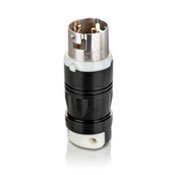 Leviton CS6361C Locking Plug, 50A, 125V, California Style, 2P3W Leviton CS6361C