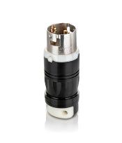Leviton CS8265C Locking Plug, 50A, 250V, California Style, 2P 3W Leviton CS8265C