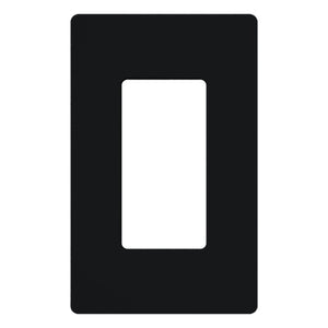 Lutron CW-1-BL Dimmer/Fan Control Wallplate, 1-Gang, Black, Claro Series Lutron CW-1-BL