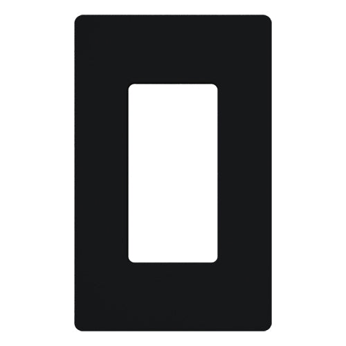 Lutron CW-1-BL Dimmer/Fan Control Wallplate, 1-Gang, Black, Claro Series Lutron CW-1-BL