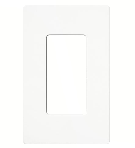 Lutron CW-1-WH Dimmer/Fan Control Wallplate, 1-Gang, White, Claro Series Lutron CW-1-WH
