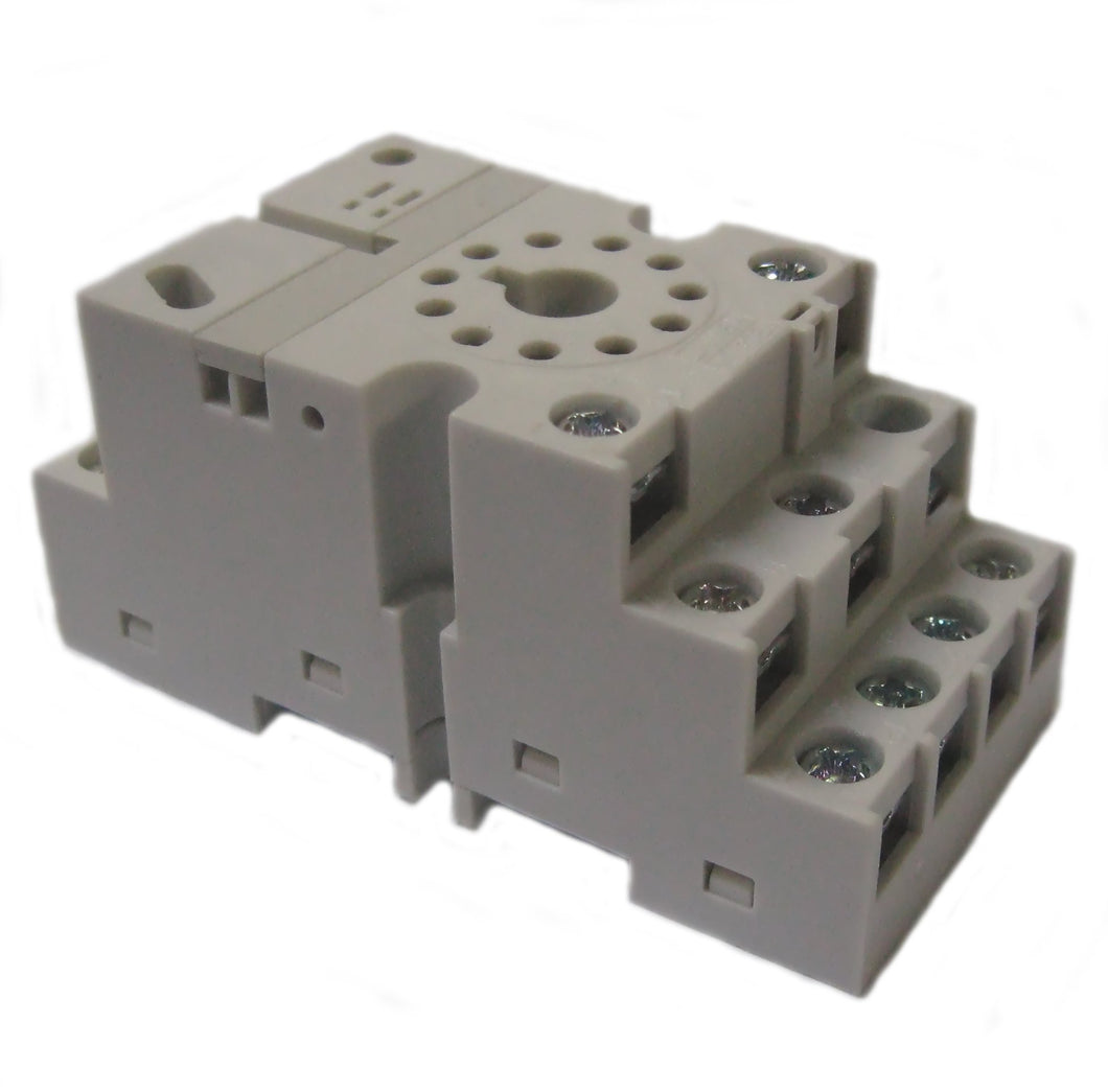 Eaton D3PA7 Socket, Octal, 11 Pin, Screw & Clamp Terminals, for D3PR3/PF3 Eaton D3PA7