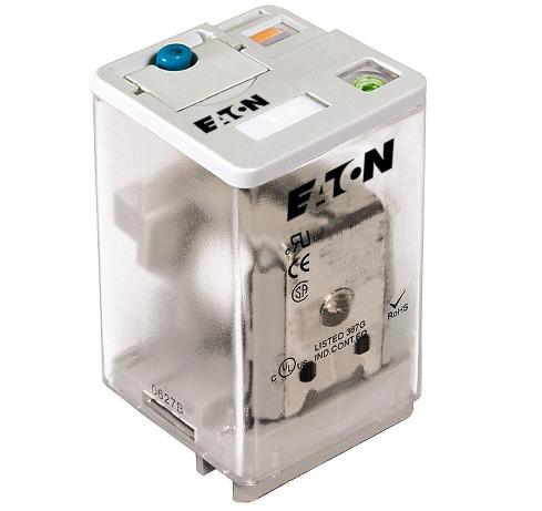 Eaton D5RF2R1 General Purpose Relay, 8 Blade, DPDT, 12V DC Eaton D5RF2R1